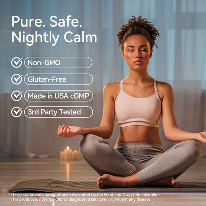 TJIKKO Magnesium Sleep Support Complex – Magnesium Glycinate, GABA 100mg, 5-HTP, L-Theanine – Calm, Relaxation, Stress Relief & Better Sleep – 90 Capsules, 30 Day Supply (Magnesium(90p))